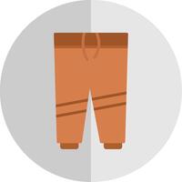 broek vlak schaal icoon ontwerp vector