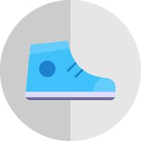 ondersteuning schoenen vlak schaal icoon ontwerp vector