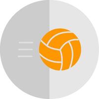 volley bal vlak schaal icoon ontwerp vector