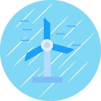 wind energie vlak cirkel icoon ontwerp vector