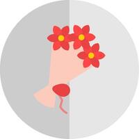 bloem boeket vlak schaal icoon ontwerp vector