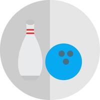 bowling vlak schaal icoon ontwerp vector