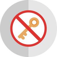 verboden teken vlak schaal icoon ontwerp vector