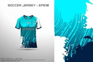 sport jersey en t-shirt sjabloon sport jersey ontwerp vector mockup.