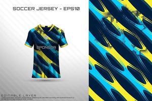 sport jersey en t-shirt sjabloon sport jersey ontwerp vector mockup.