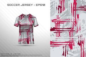 sport jersey en t-shirt sjabloon sport jersey ontwerp vector mockup.