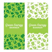 groene energie banner vector ontwerp