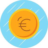 euro vlak cirkel icoon ontwerp vector