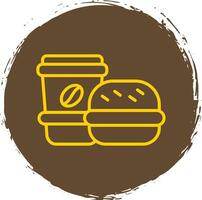 hamburger lijn helling icoon ontwerp vector