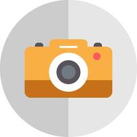 foto camera vlak schaal icoon ontwerp vector