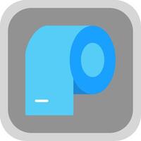 toilet rollen vlak ronde hoek icoon ontwerp vector