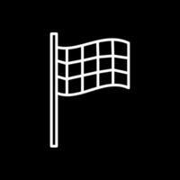 racing vlag lijn omgekeerd icoon ontwerp vector