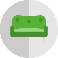 sofa vlak schaal icoon ontwerp vector