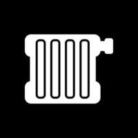 radiator glyph omgekeerd icoon ontwerp vector