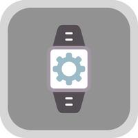 SmartWatch vlak ronde hoek icoon ontwerp vector