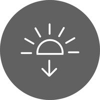 Zonsondergang Vector Icon