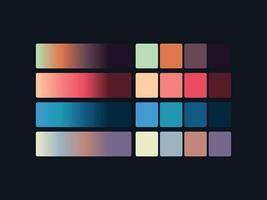 kleur palet reeks ontwerp sjabloon multi kleur vector