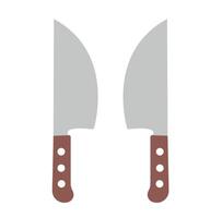 chef-kok keuken mes geïsoleerd Aan wit achtergrond, inclusief knipsel pad vector