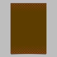 bruin meetkundig halftone patroon folder sjabloon - Hoes illustratie van pleinen en dots vector