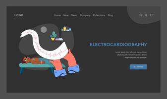 pediatrisch cardiologie controleren. illustratie vector