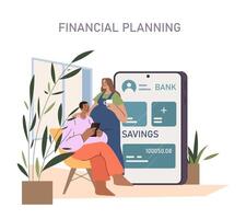 financieel planning concept. vector