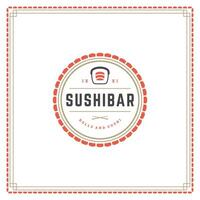 sushi restaurant logo illustratie. vector