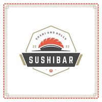 sushi restaurant logo illustratie. vector