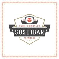 sushi restaurant logo illustratie. vector