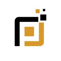 p tech logo ontwerp illustratie vector