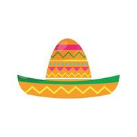 Mexicaans sombrero illustratie van traditioneel hoed vector