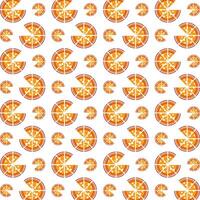 pizza ongewoon modieus veelkleurig herhalen patroon illustratie achtergrond ontwerp vector