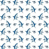 haai ongewoon modieus veelkleurig herhalen patroon illustratie achtergrond ontwerp vector