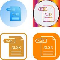 xlsx icoon ontwerp vector