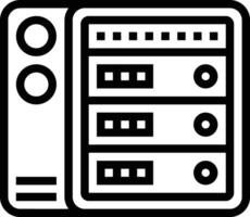 opslagruimte gegevens icoon symbool beeld voor databank illustratie vector