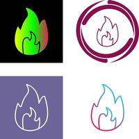 uniek vlam icoon ontwerp vector