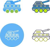 infanterie tank icoon ontwerp vector