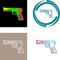 uniek pistool icoon ontwerp vector