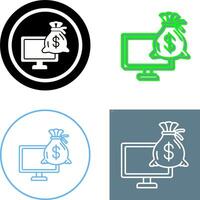 online lening icoon ontwerp vector