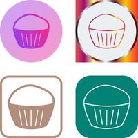 chocola muffin icoon ontwerp vector