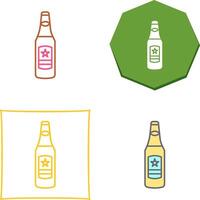 bier fles icoon ontwerp vector