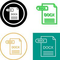 docx icoon ontwerp vector