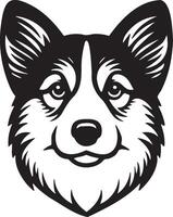 welsh corgi hond illustratie. vector