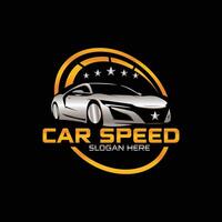 auto snelheid logo vector