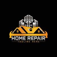 huis reparatie logo vector