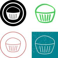 chocola muffin icoon ontwerp vector