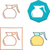 koffiepot pictogram ontwerp vector