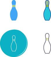 uniek bowling pin icoon ontwerp vector