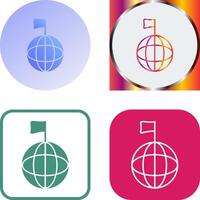 uniek globaal signalen icoon ontwerp vector