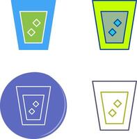 uniek wit Russisch drinken icoon ontwerp vector