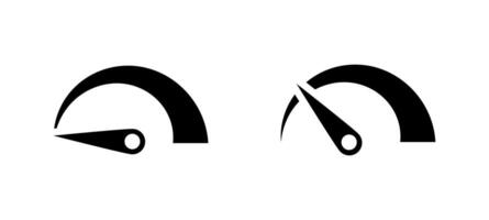 snelheidsmeter pictogrammen. snelheidsmeter icoon set. snelheidsmeters vector